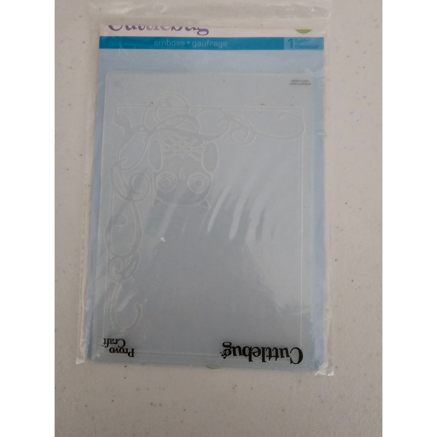 Cuttlebug Provo Crafts Embossing Folder Owl Scroll Frame