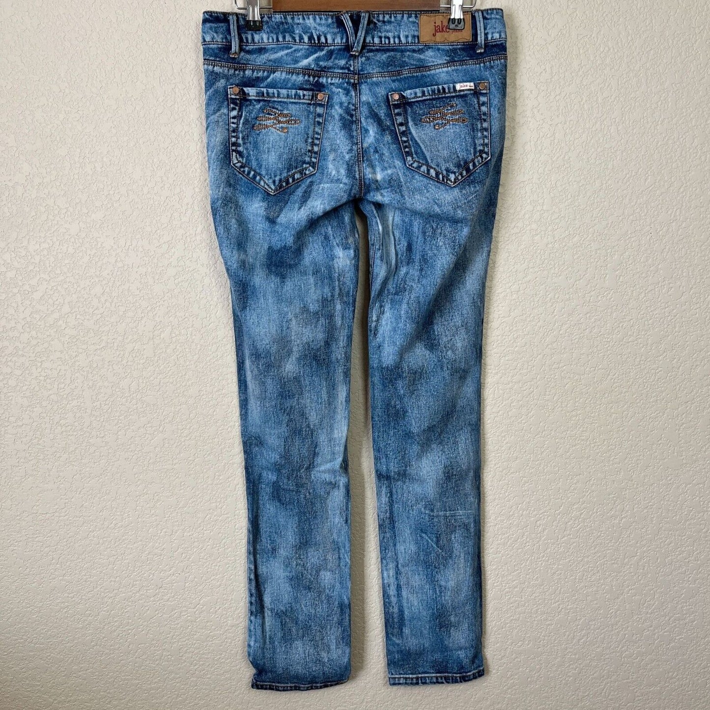 Jake Jeans Juniors Sz 13 Mia Super Skinny Blue Jeans Acid Wash