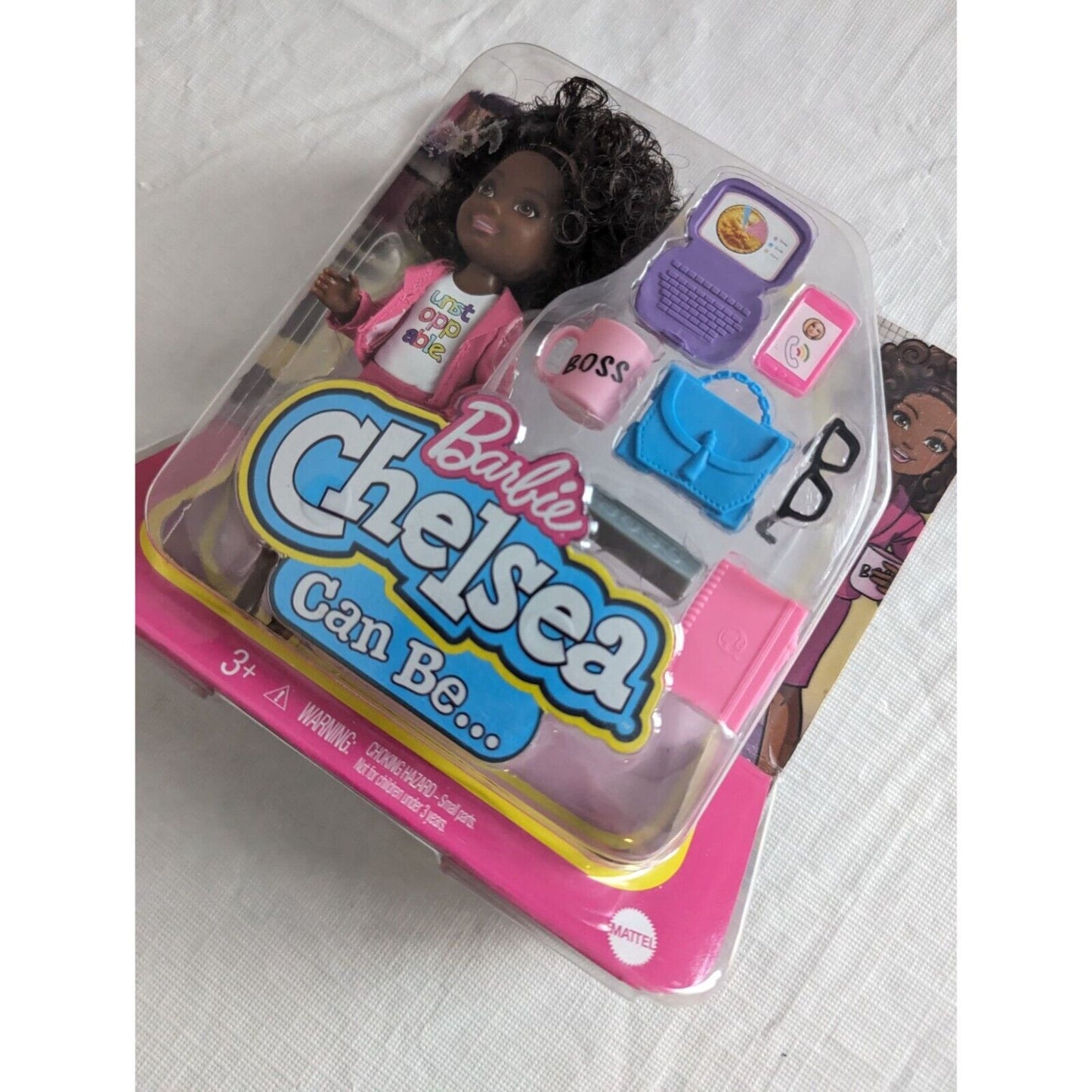 Barbie Chelsea Can Be Playset Chelsea Business Woman 6" Doll & Accessories
