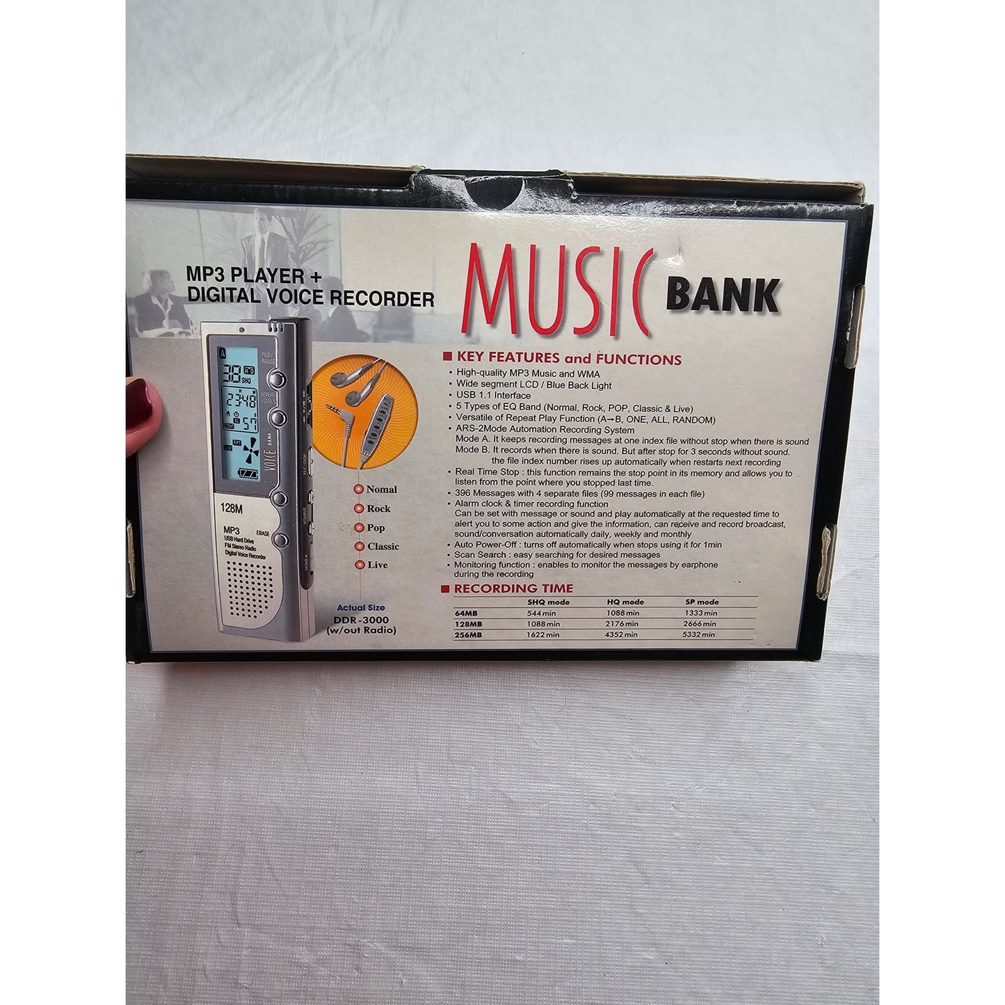 Diasonic DDR-3000 Digital Voice Recorder and MP3 Player 128MB