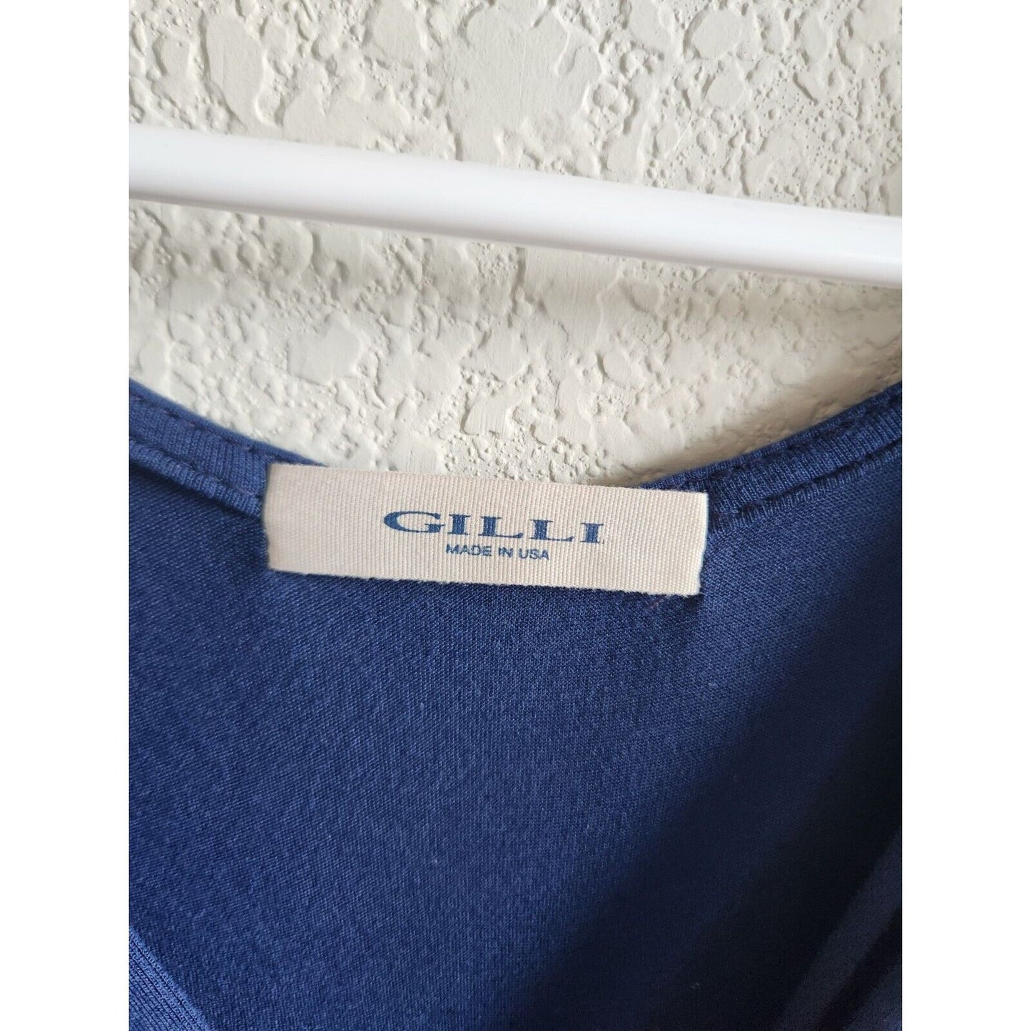 Gilli USA Womens Sz M Maxi Dress Blue V Neck Casual