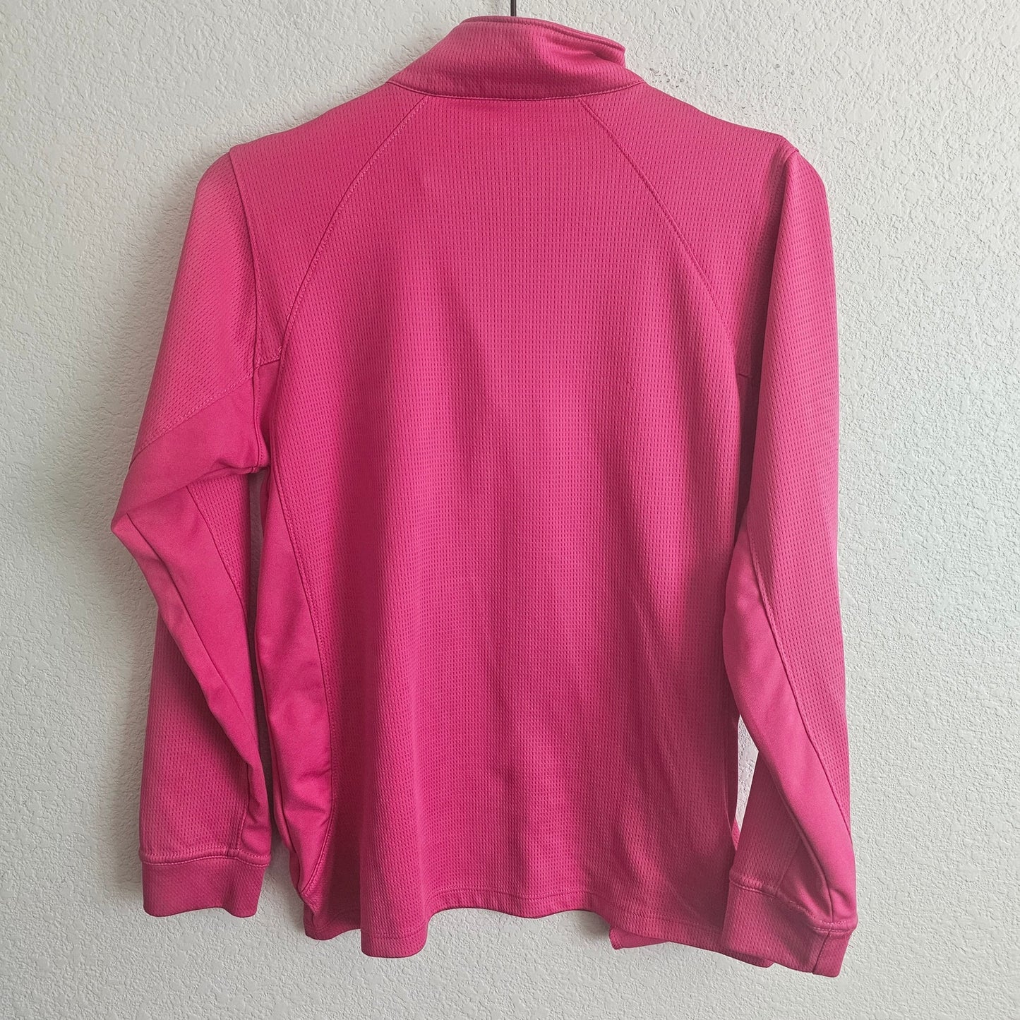 Vansport Womens Sz L Long Sleeve Cycling Jacket 1/4 Zip Pink