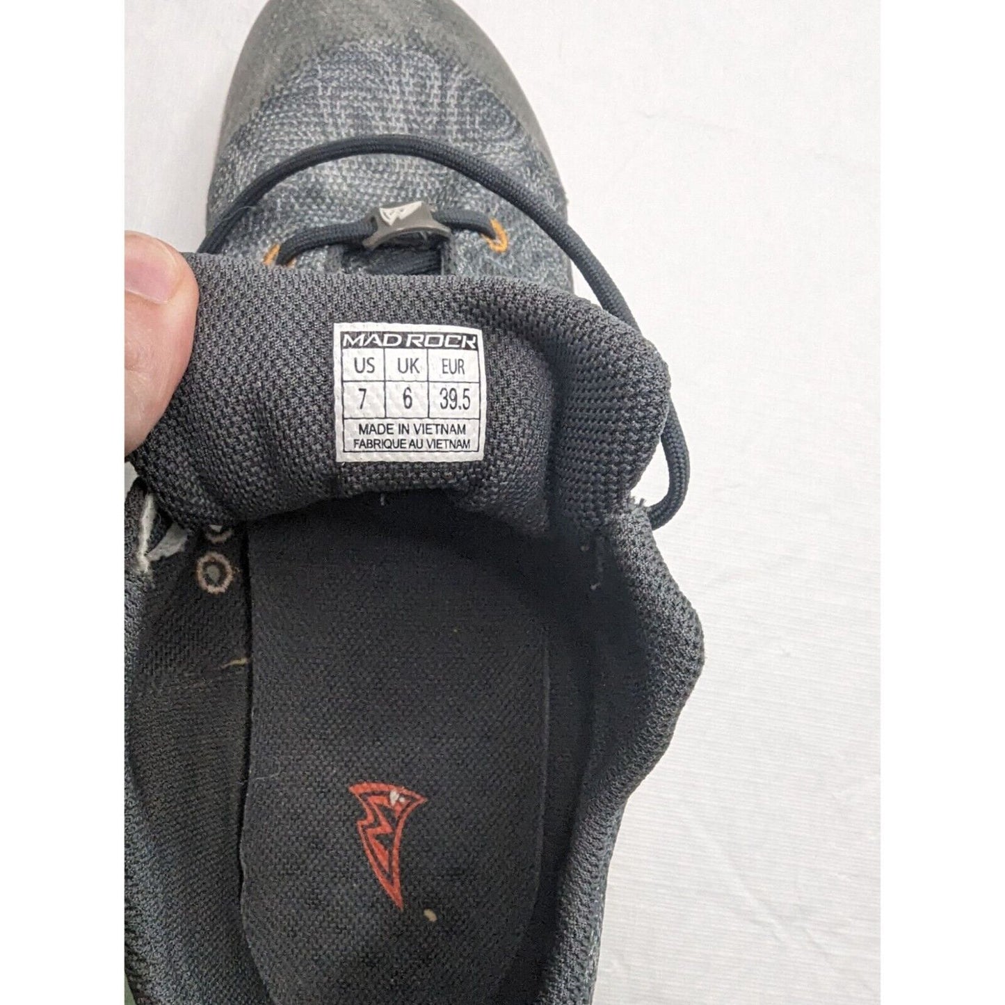 Mad Rock Mens Sz 7 Outdoor Climbing Shoes Lace Up Gray