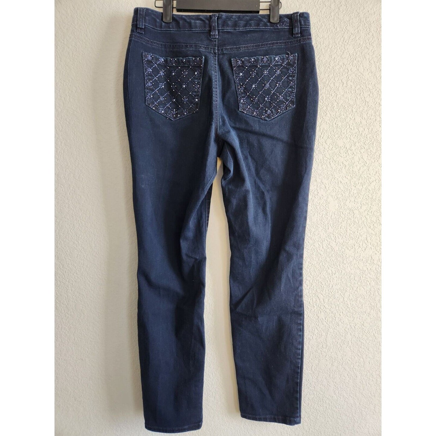 Code Bleu Womens Sz 8 Aimee Skinny Blue Jeans Dark Wash