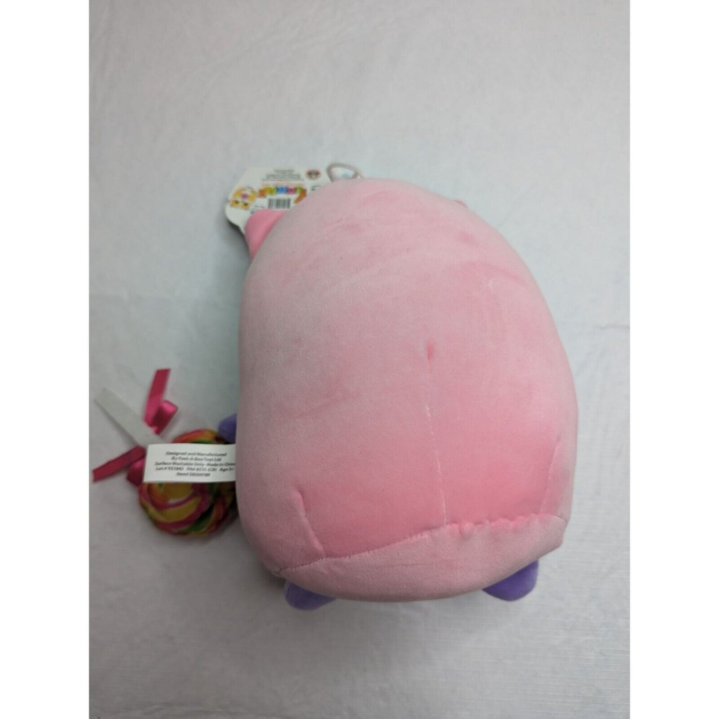 Peek-A-Boo Toys Yummeez 10" Stuffed Plush Purple Unicorn Holding Sucker