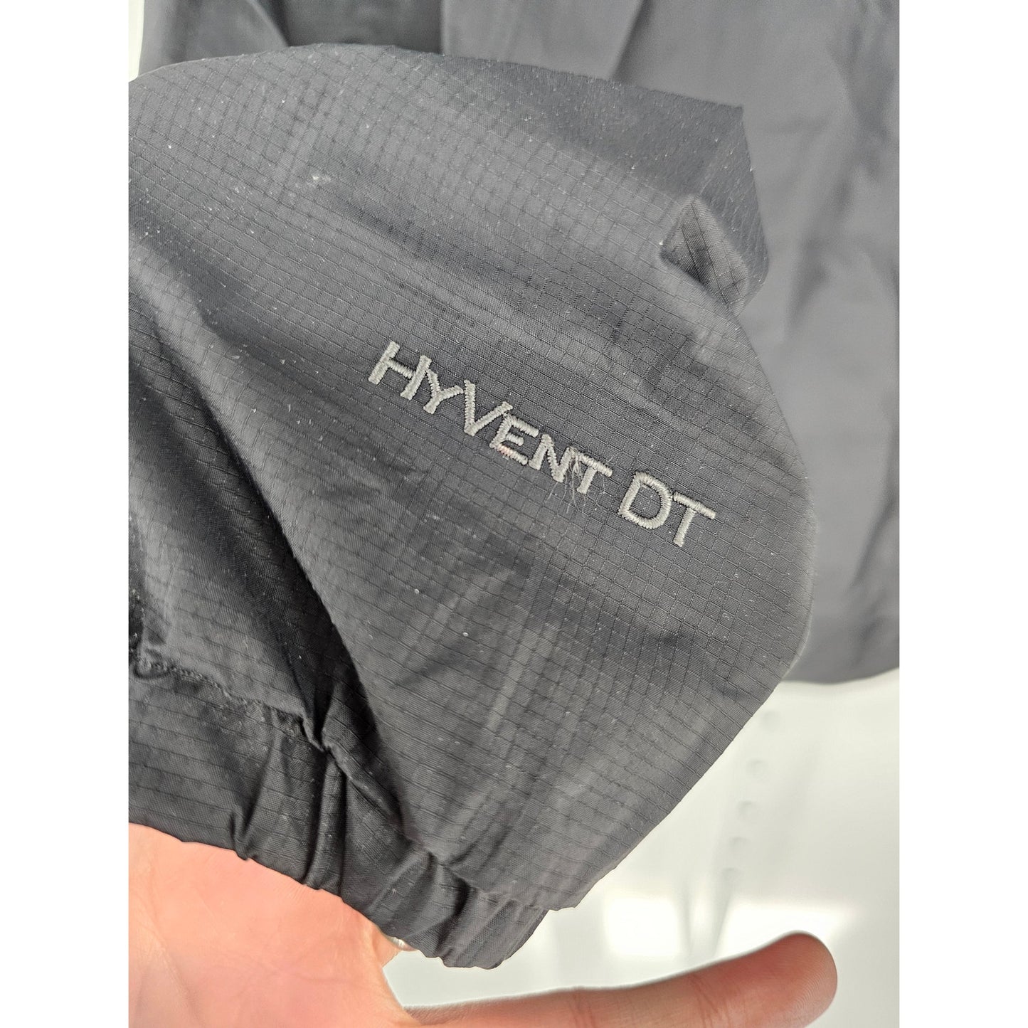 The North Face Womens Sz L Full Zip Nylon Windbreaker Jacket Black Floral