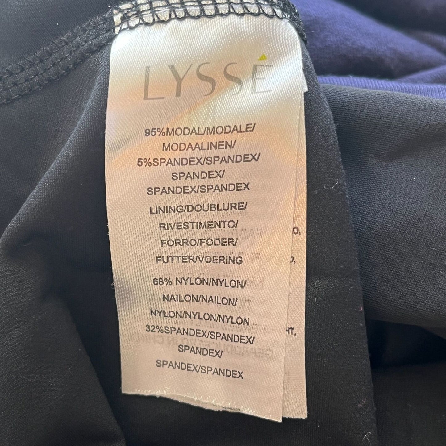 Lysse Womens Sz M Short Sleeve Navy Blue Dress Midi Slimming Career