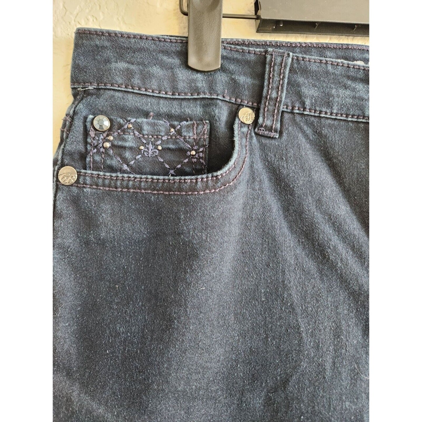 Code Bleu Womens Sz 8 Aimee Skinny Blue Jeans Dark Wash