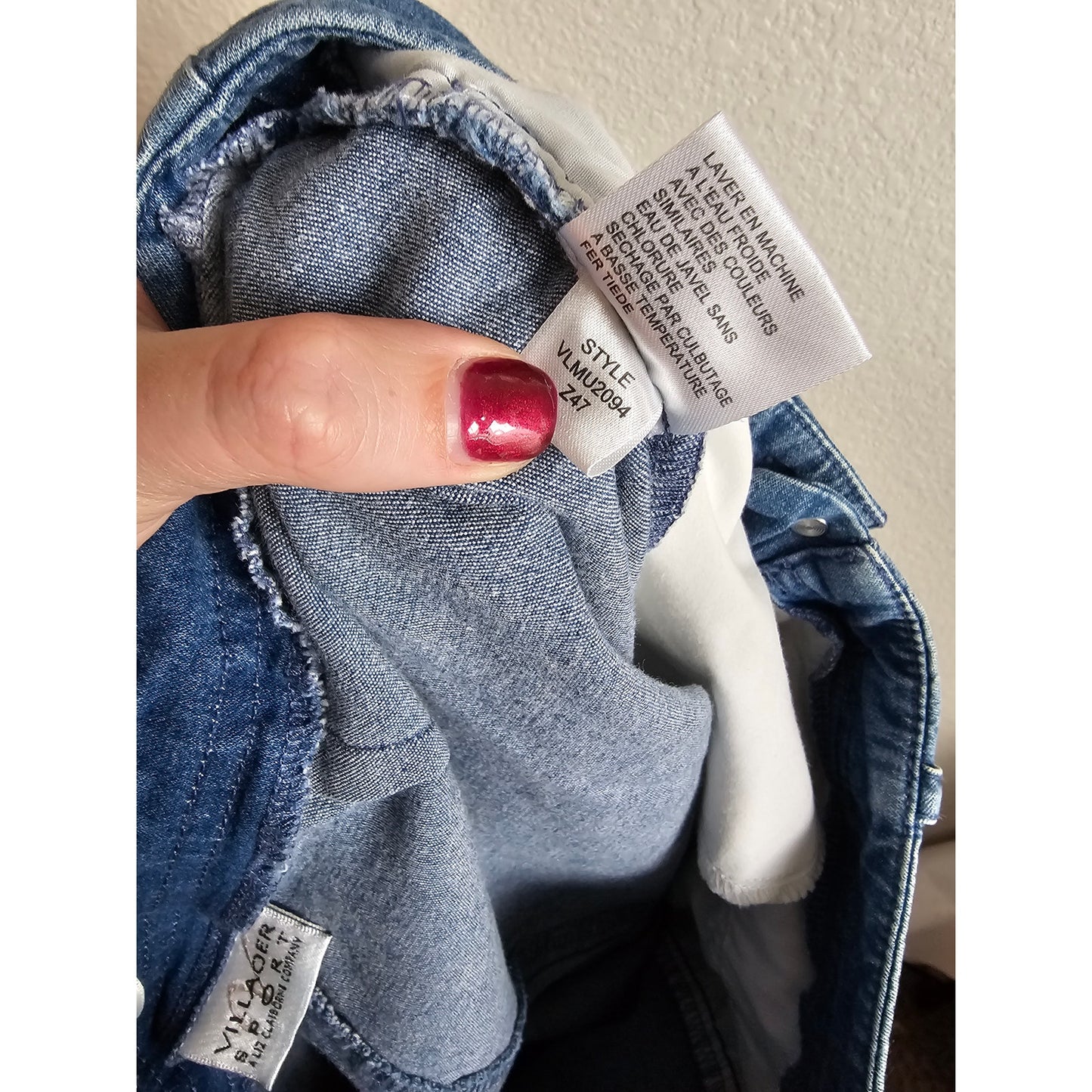 Villager sport Womens Sz 6 Cropped Blue Jeans Medium Wash Liz Claiborne