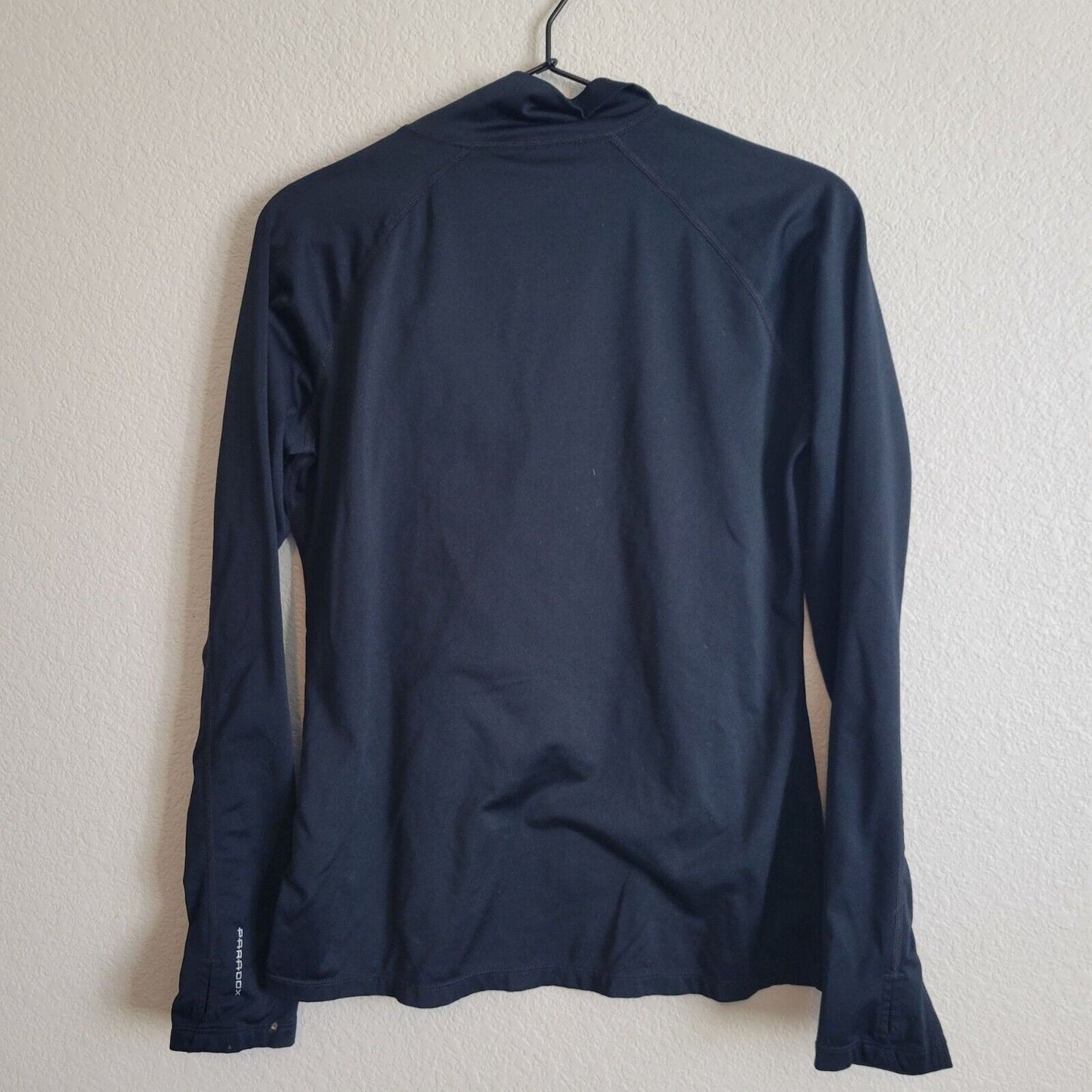 Paradox Womens Sz M 1/4 Zip Pullover Athletic Jacket Dark Blue