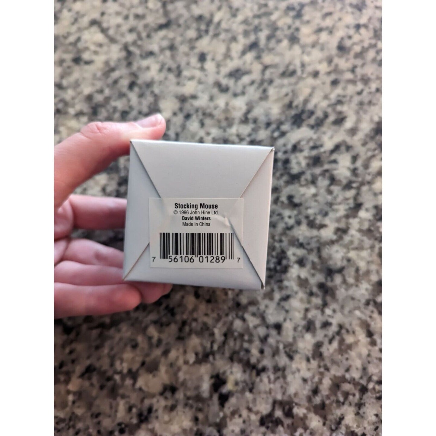 David Winter Studio Stocking Mouse 1996 John Hine Ltd. Christmas Tree Ornament