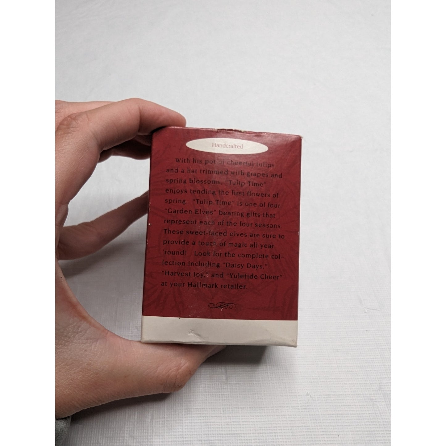Vintage Hallmark Keepsake Christmas Ornament Garden Elves Collection Tulip Time