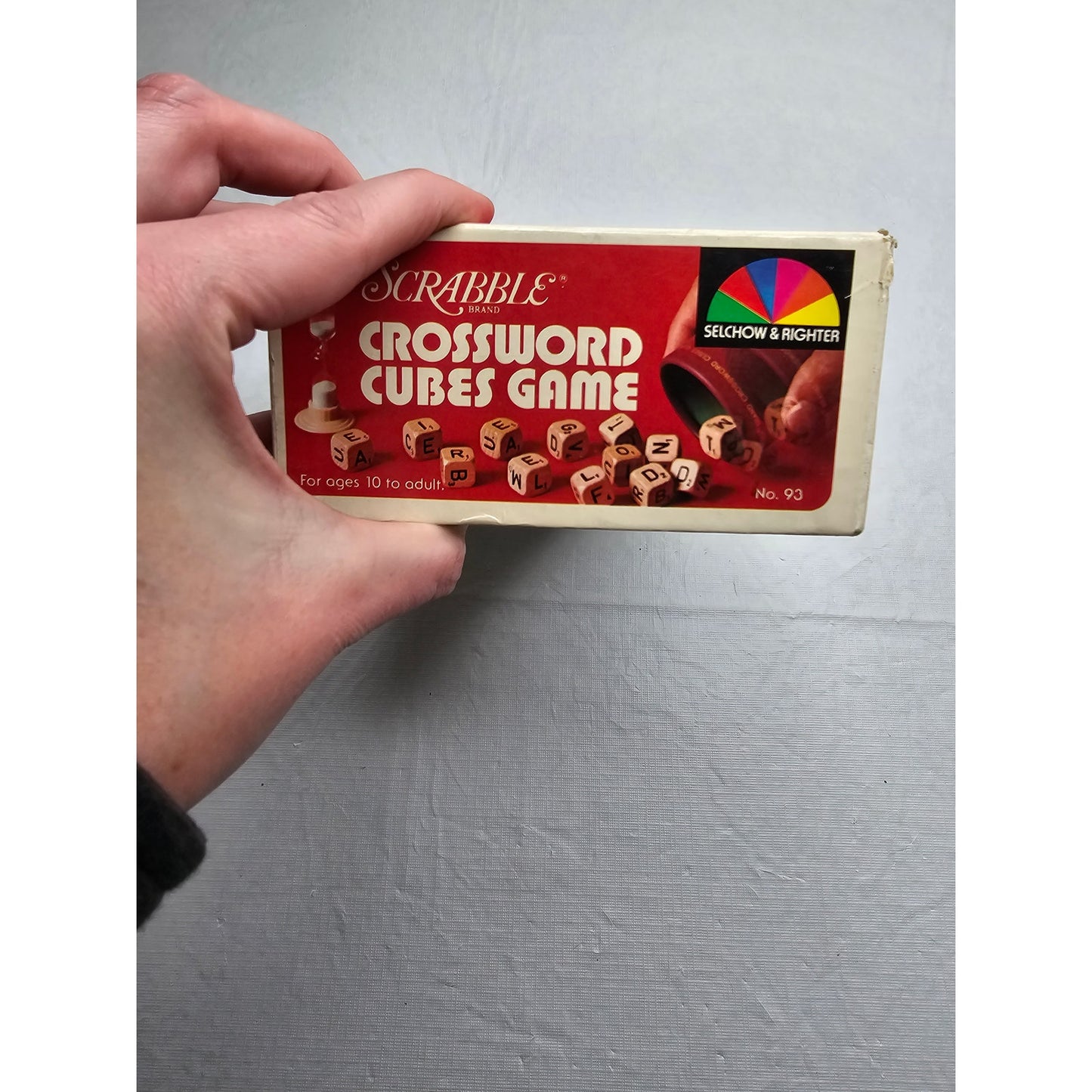 Vintage Scrabble Crossword Cubes Game 1976 Selchow & Righter - Complete