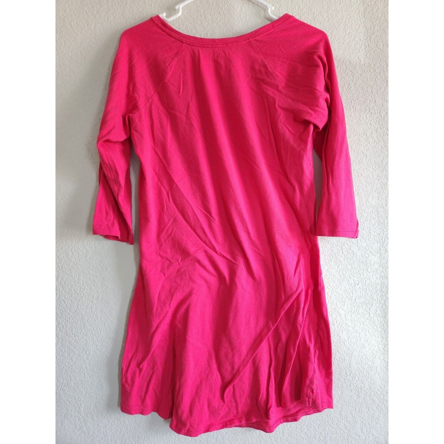 Victorias Secret Womens Sz M Sleep Shirt Pink Holiday Christmas Ornament