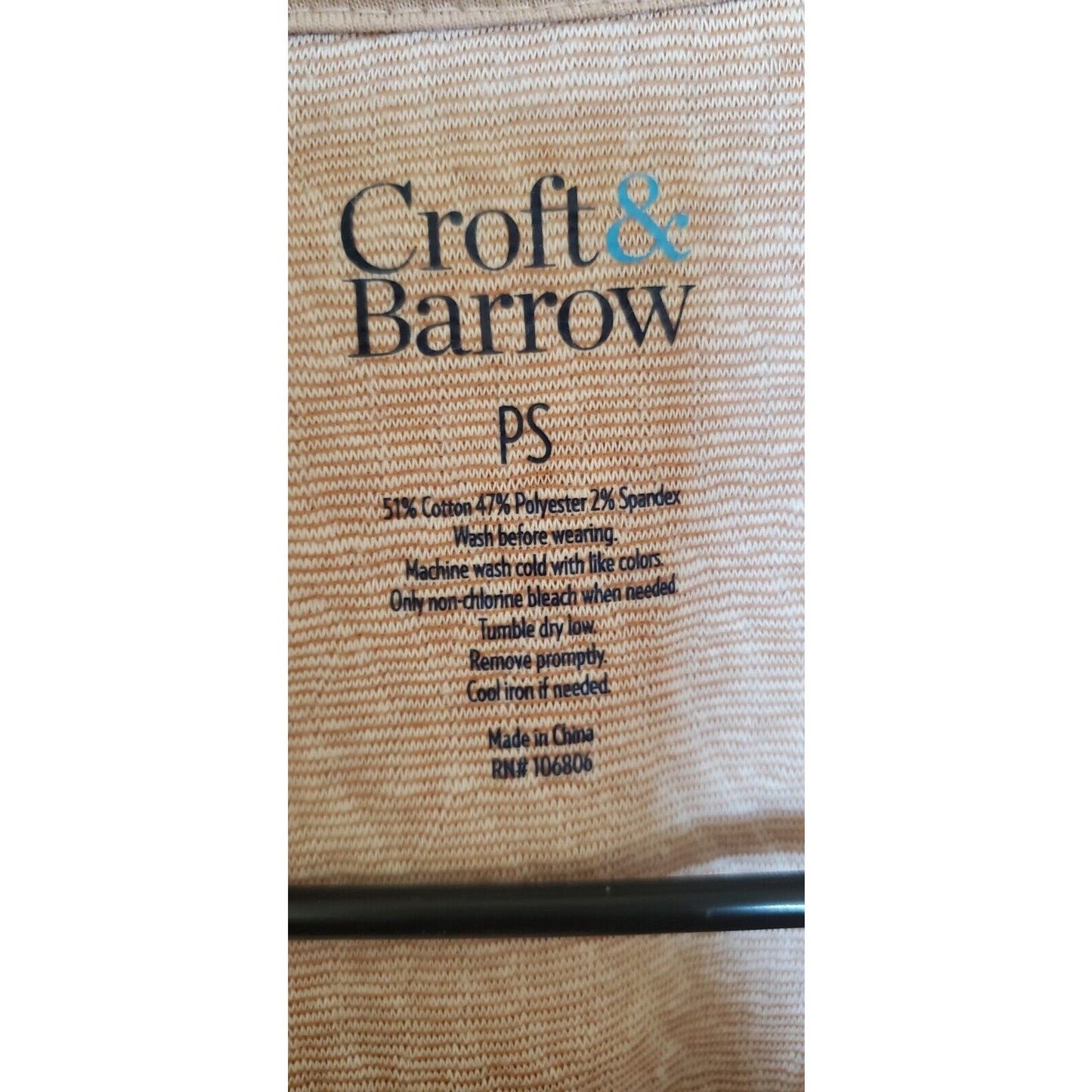 Croft & Barrow Womens Petite PS Quilted Zip Up Vest Light Blush Pink