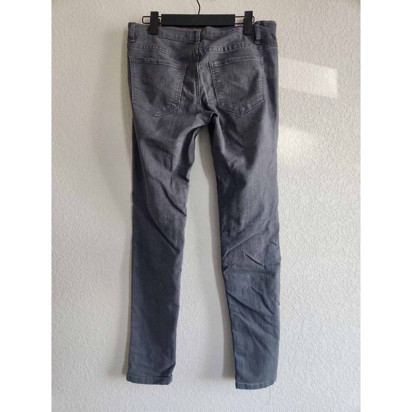 Forever 21 Womens Sz 26 Skinny Blue Jeans Charcoal Gray Stretchy