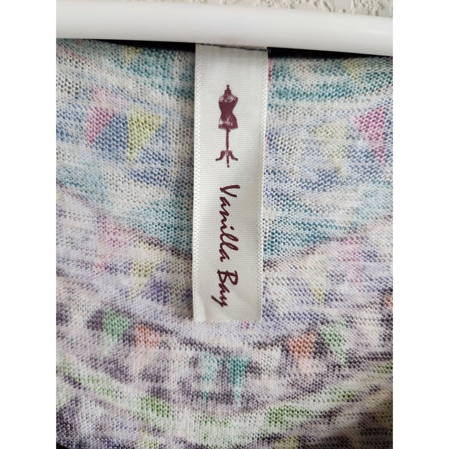 Vanilla Bay Womens Sz M Maxi Dress Sleeveless Rainbow Geometric Top