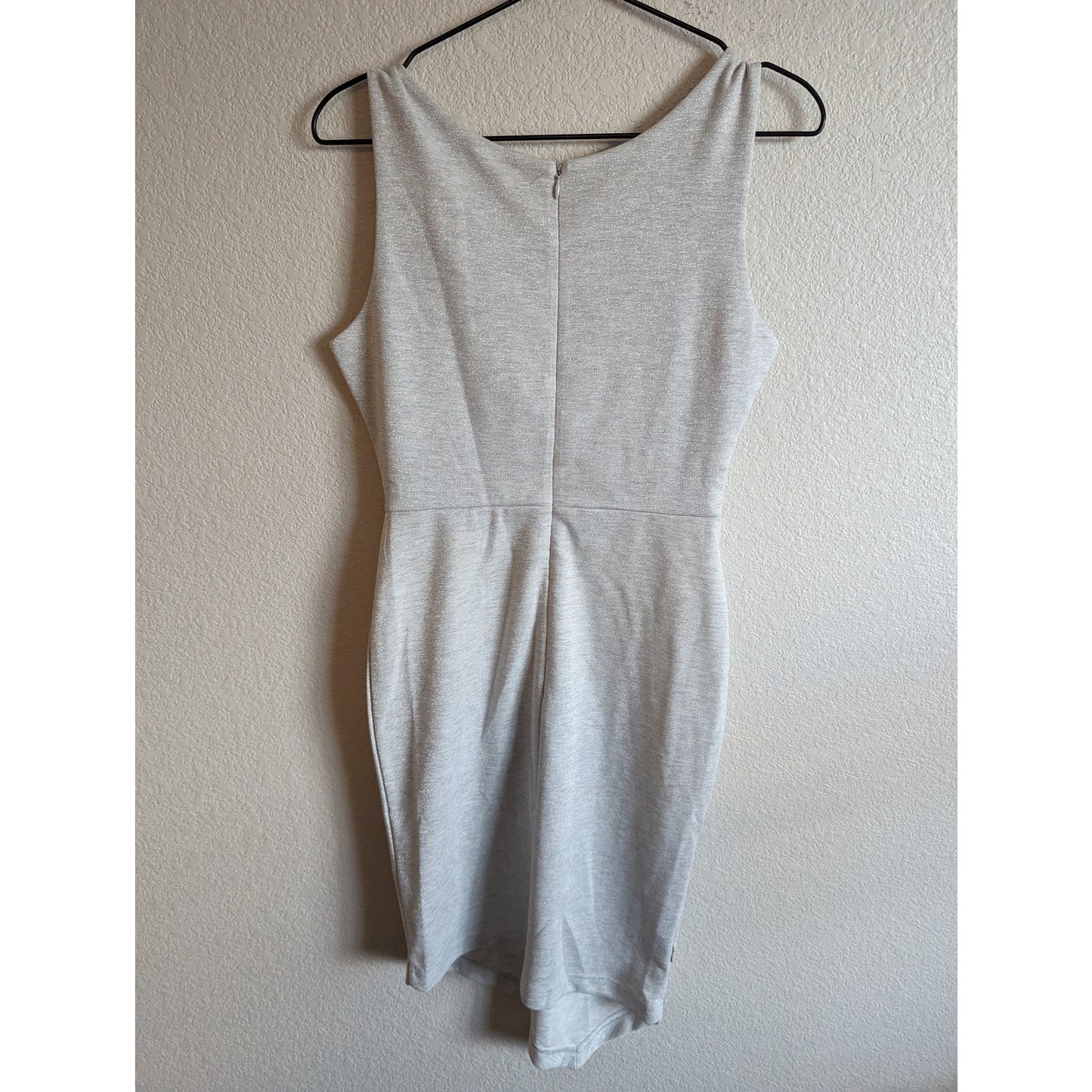 NEW Betabrand Womens Sz S Knee Length Career Dress Silver Formal Sheath