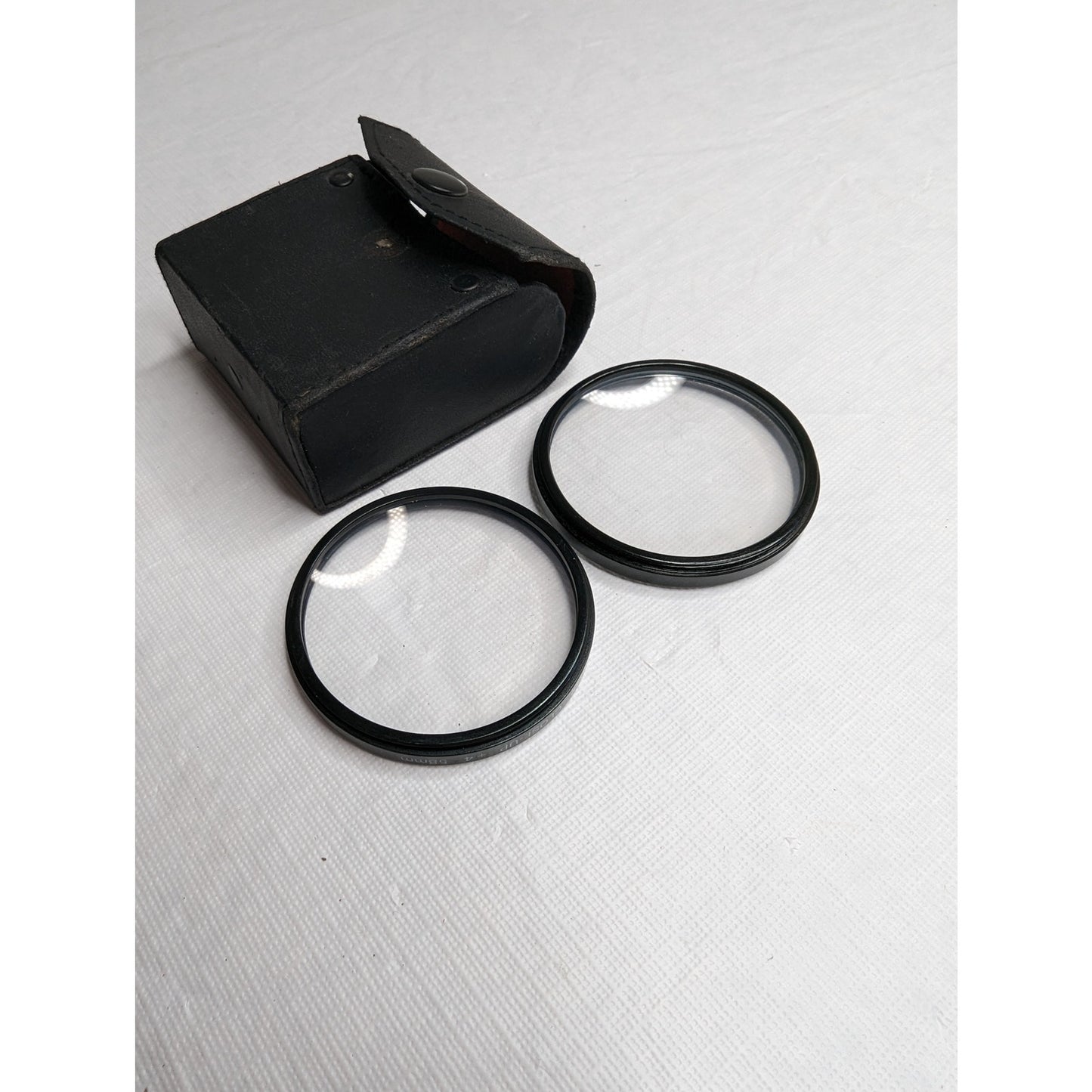 Vintage Close Up Set of 2 Camera Lenses and Case Set