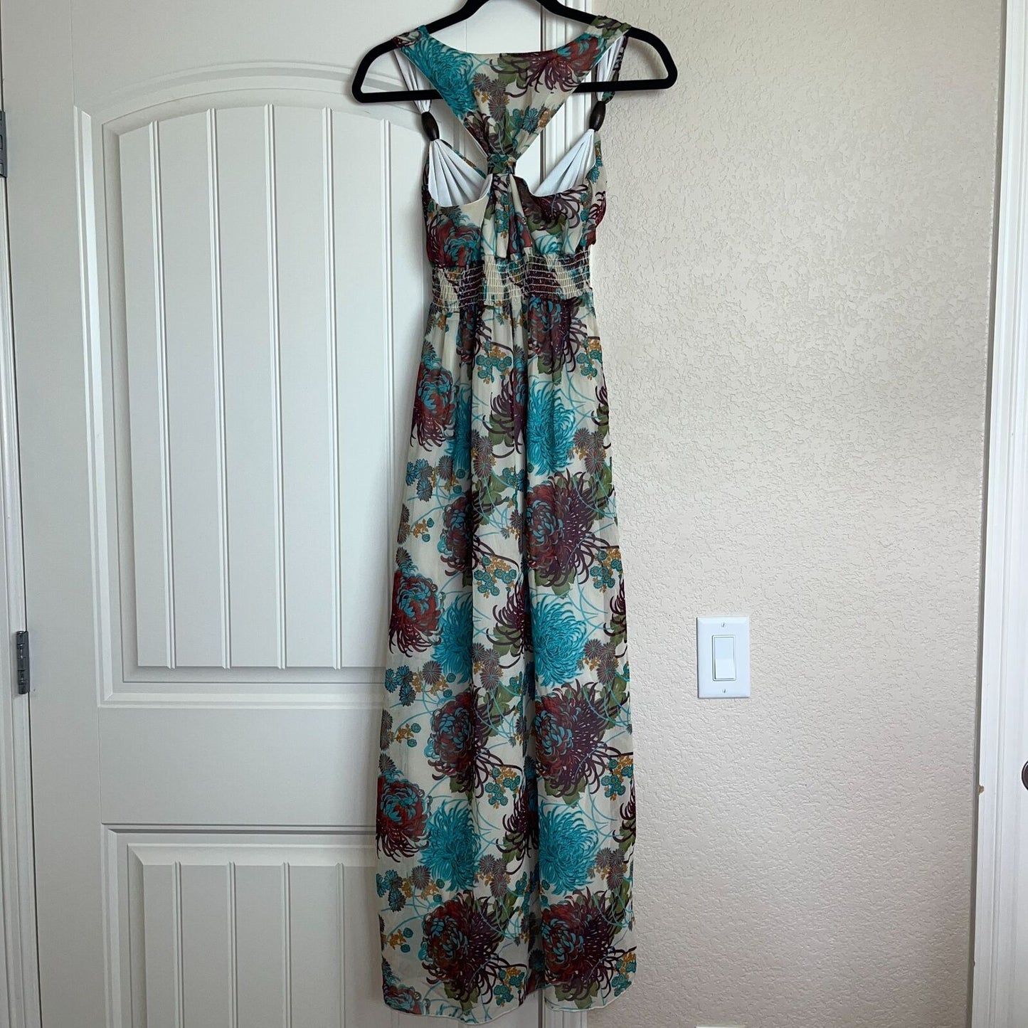 Mitto On The World Womens Sz S Maxi Dress Sleeveless Boho Floral