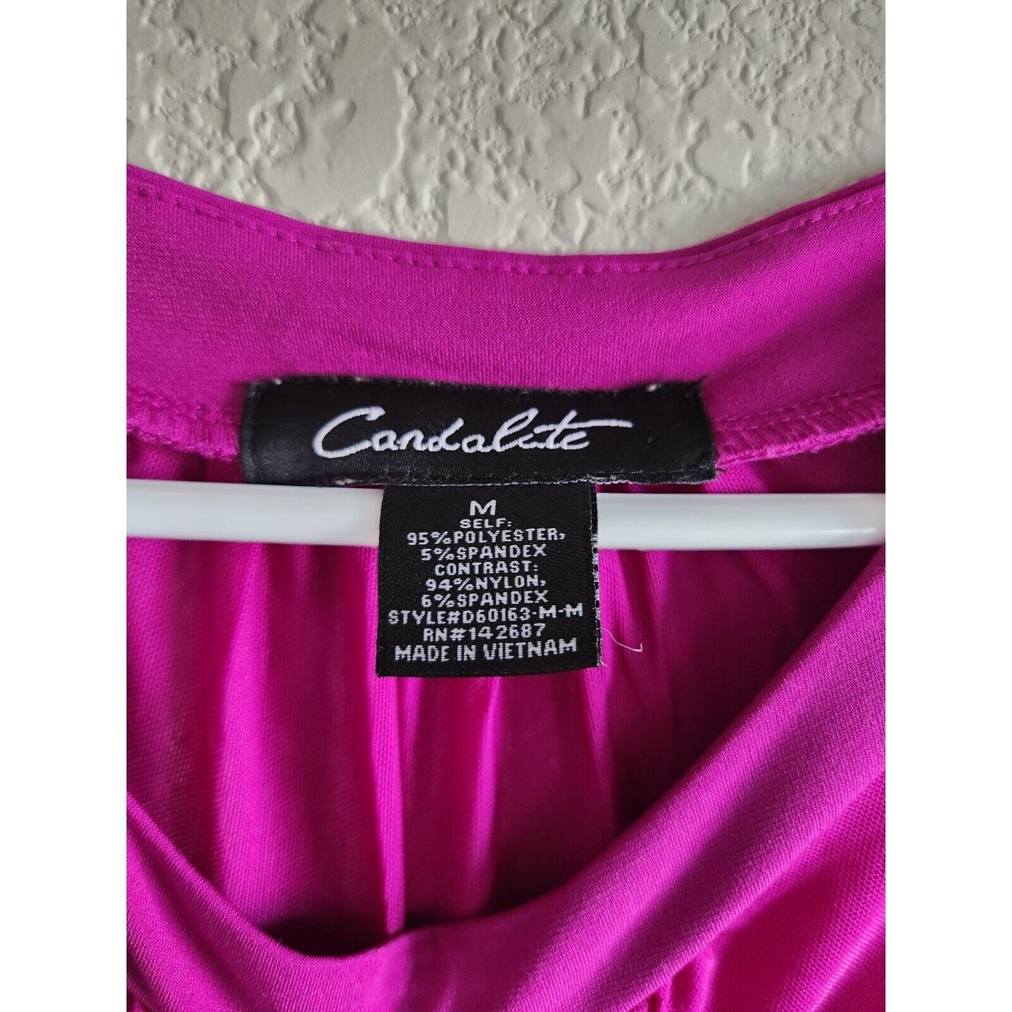 Vintage Candalite Womens Sz M Knee Length Sheath Dress Solid Purple