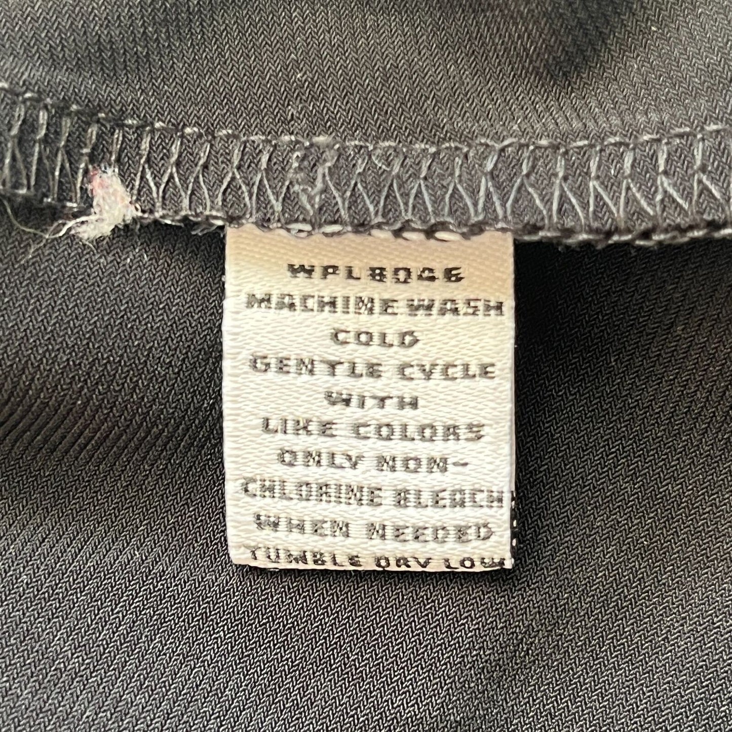 Style & Co Womens Sz S Black Midi Dress A Line Satin Trim V Neck