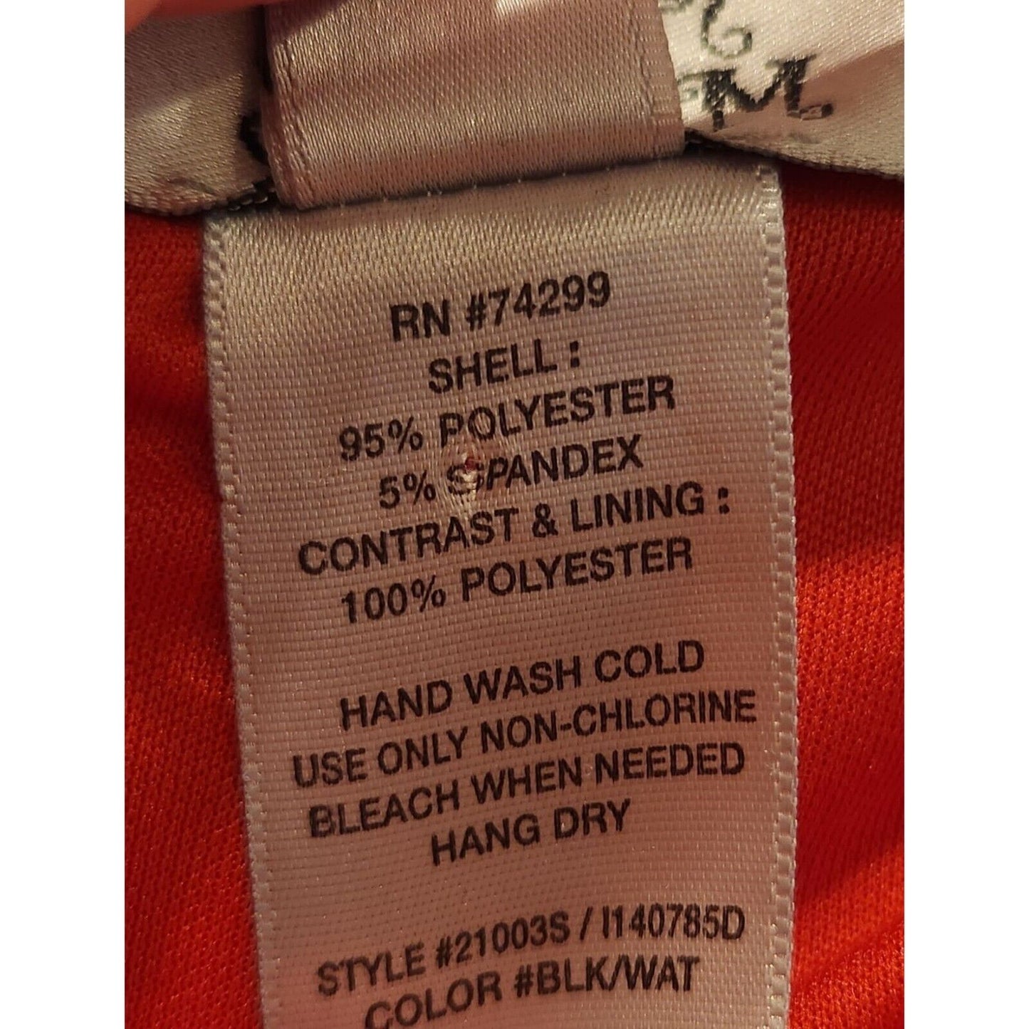 Sweet Storm Womens Sz M Pencil Dress Orange and Black Mini