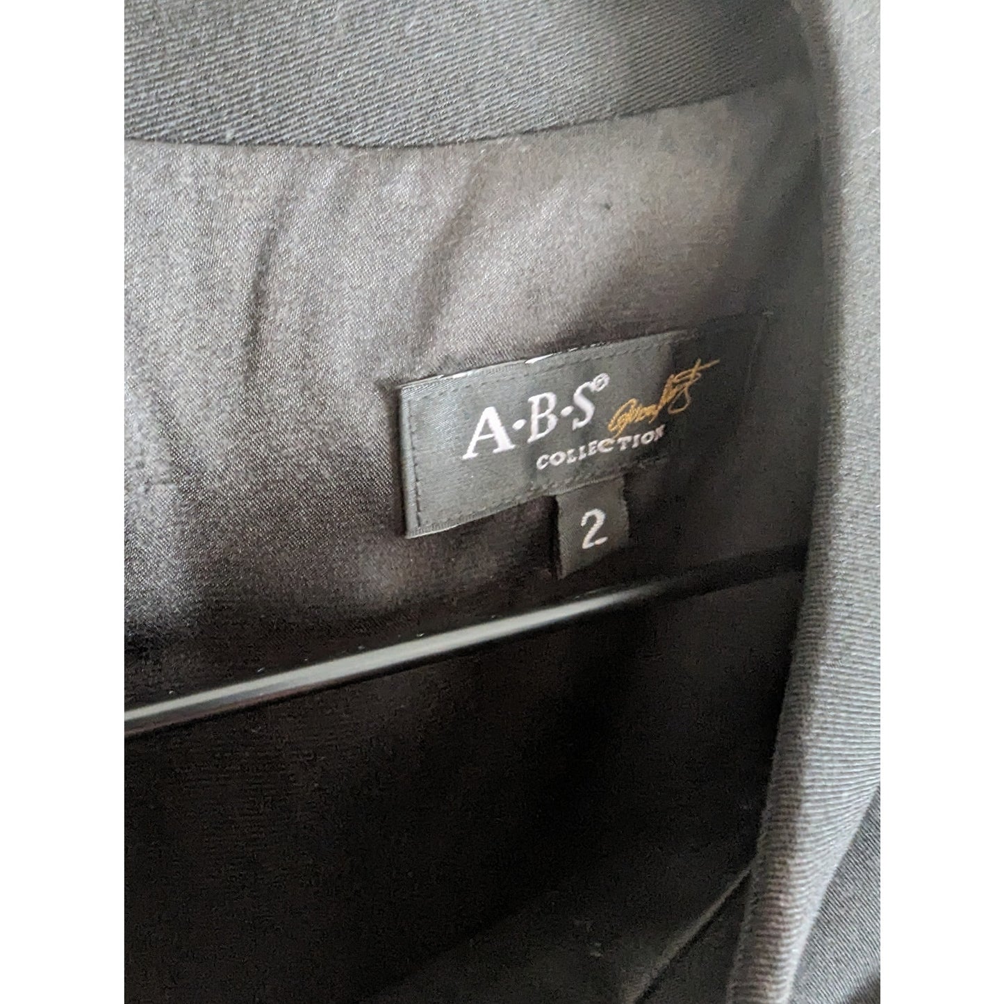 Vintage ABS Collection Womens Sz 2 Knee Length Sheath Dress Solid Black Career