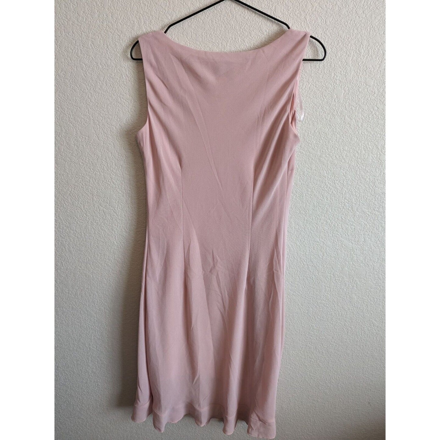 DJ Summers Womens Sz 10 Light Pink Midi Dress Sleeveless Formal