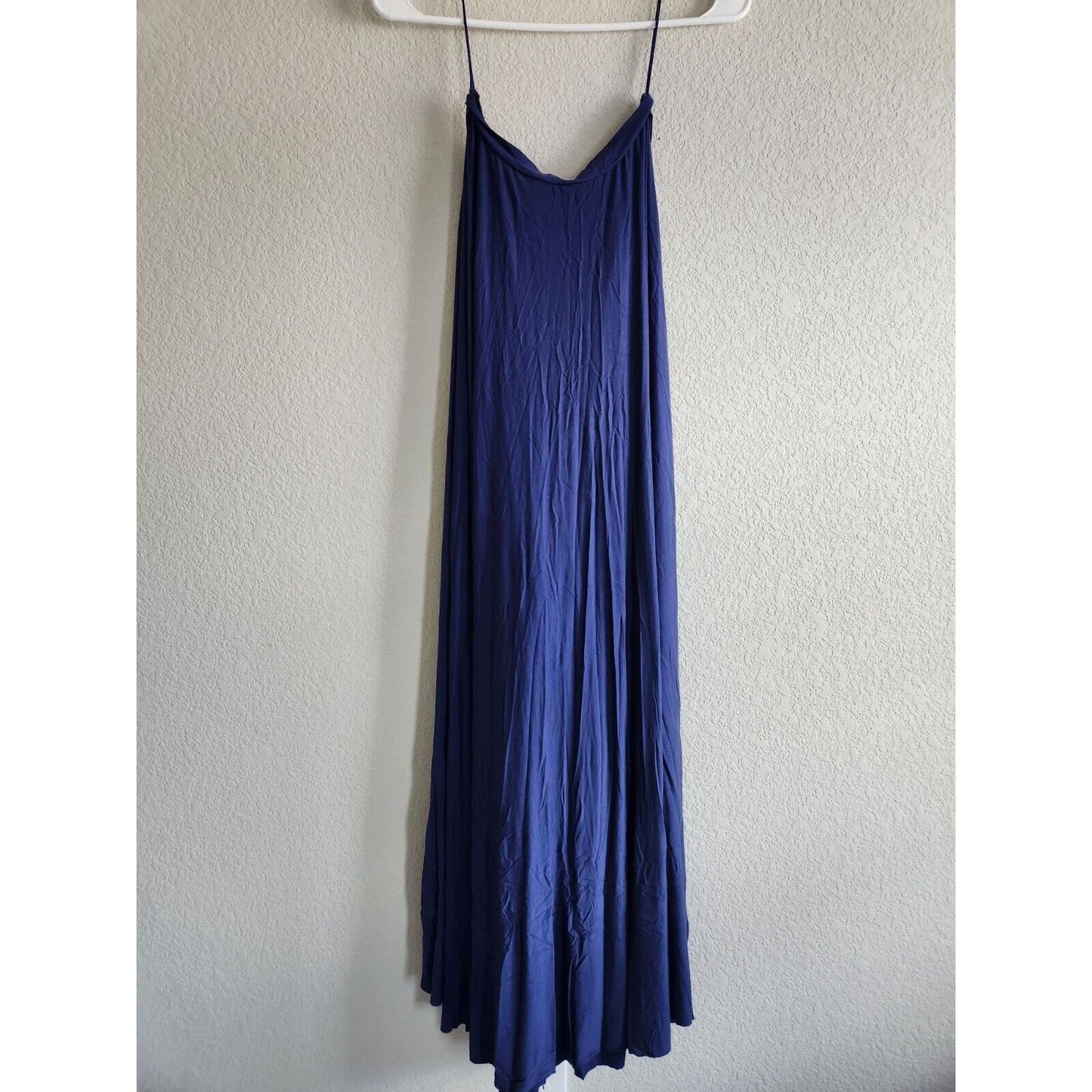 Lulus Womens Sz M Royal Blue Sleeveless Wrap Dress Midi Length