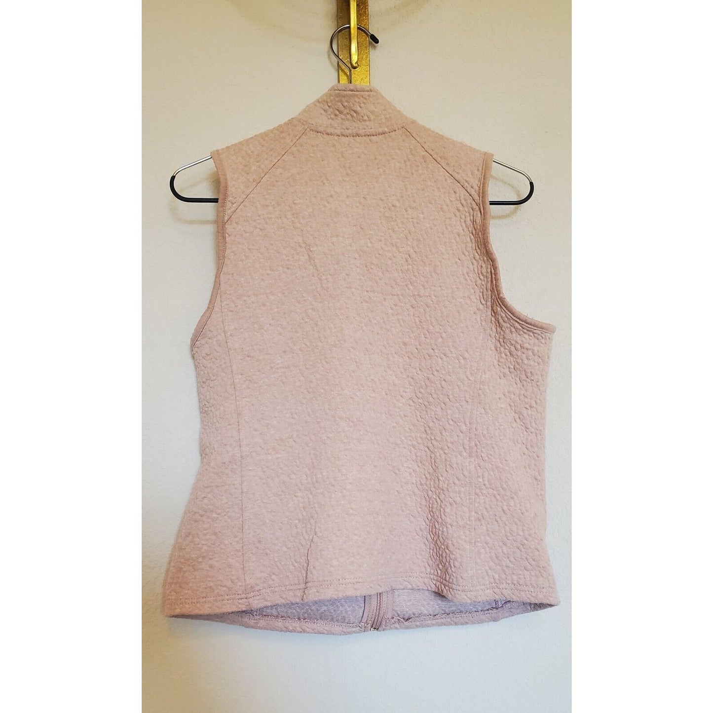 Croft & Barrow Womens Petite PS Quilted Zip Up Vest Light Blush Pink