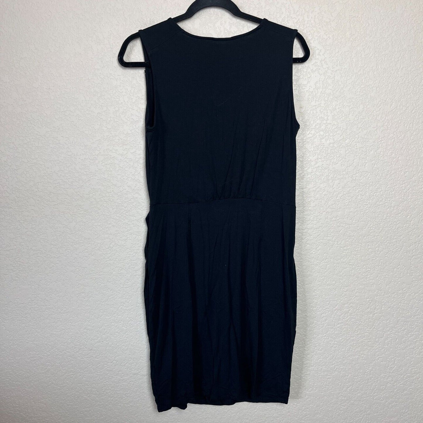 Mossimo Womens Sz M Knee Length Solid Black Dress Sleeveless