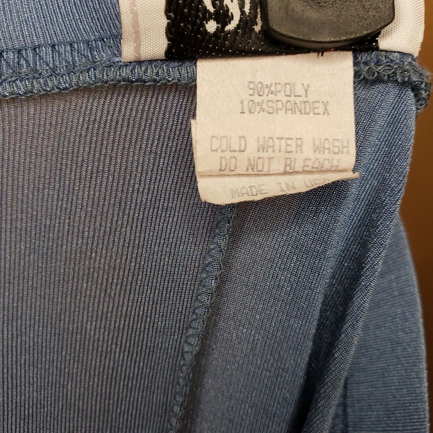 Vintage 1990s Jananas Womens Sz M Matching Blouse Skirt Set Blue Slinky