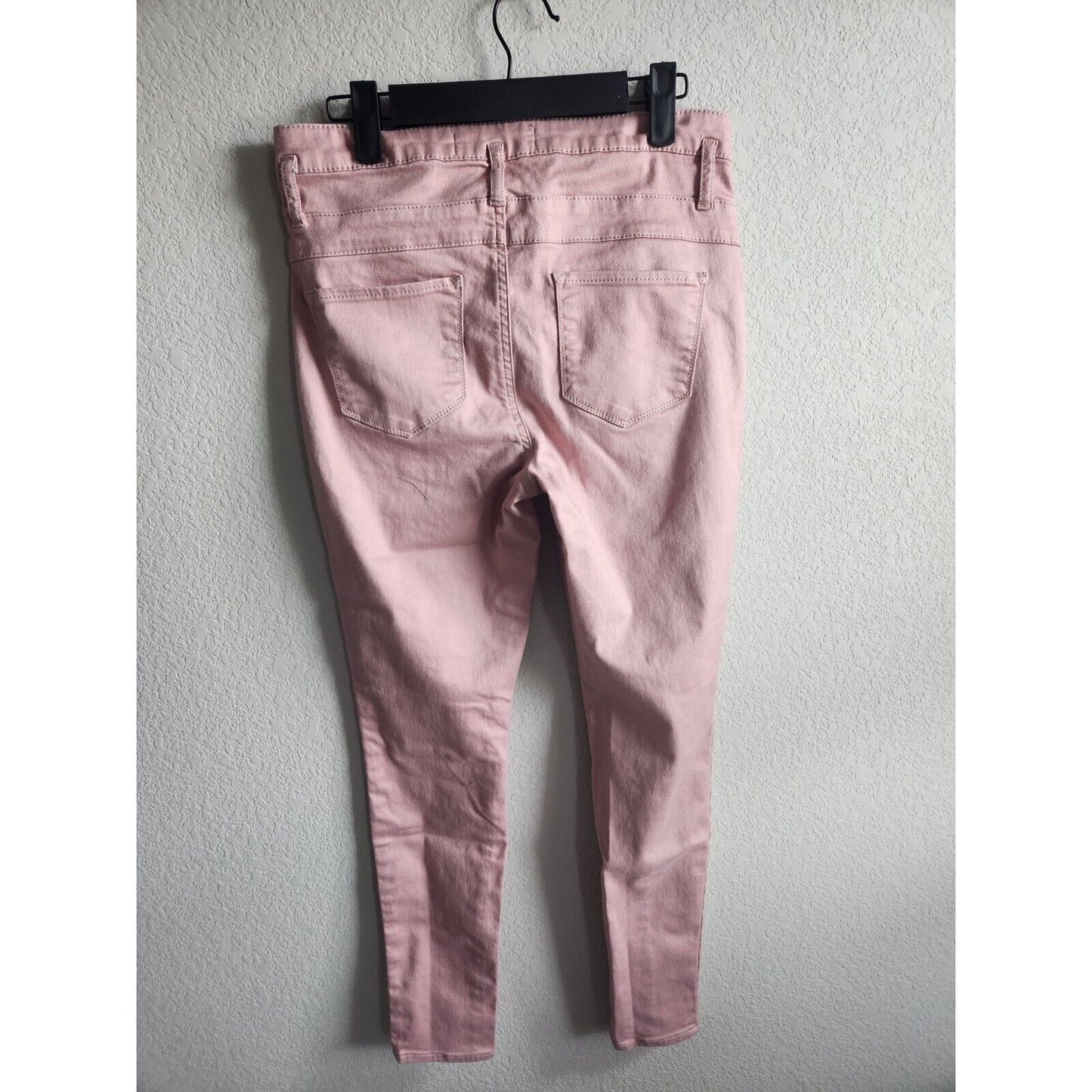 No Boundaries Juniors Sz 11 Light Blush Pink Skinny Jeans High Rise