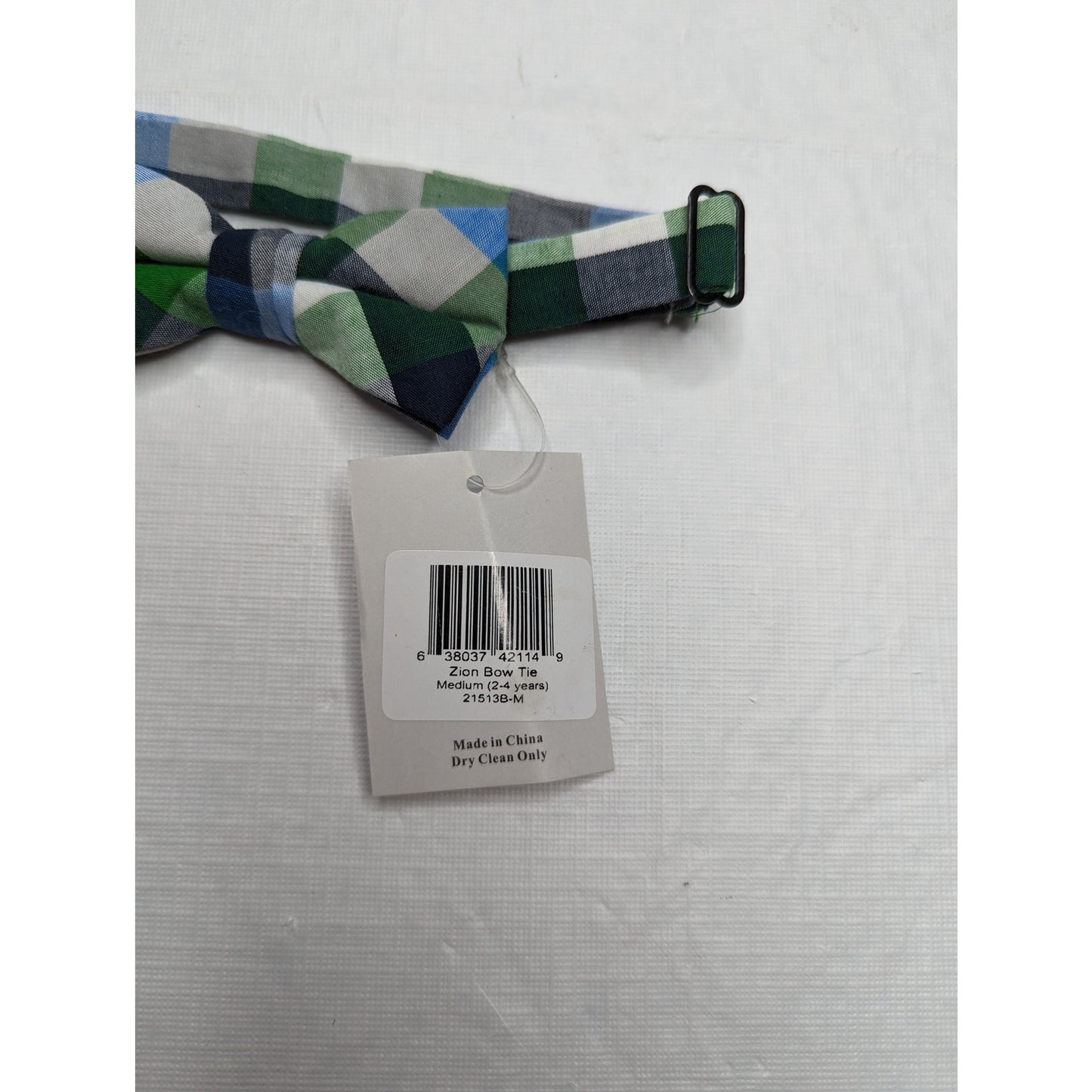 Urban Boutique Little Boys (2-4Y) Zion Bow Tie Green Blue Plaid NEW