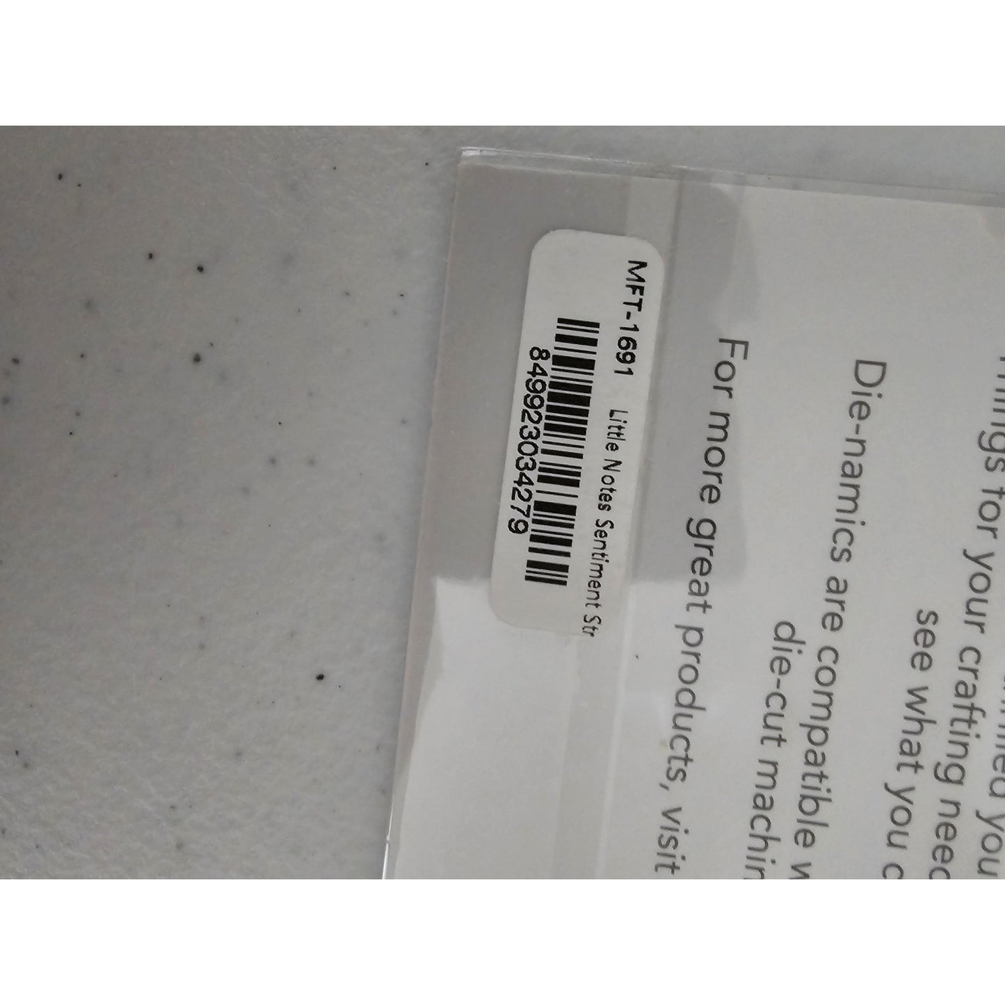 My Favorite Things Die-Namics Little Notes Sentiments Steel Craft Die