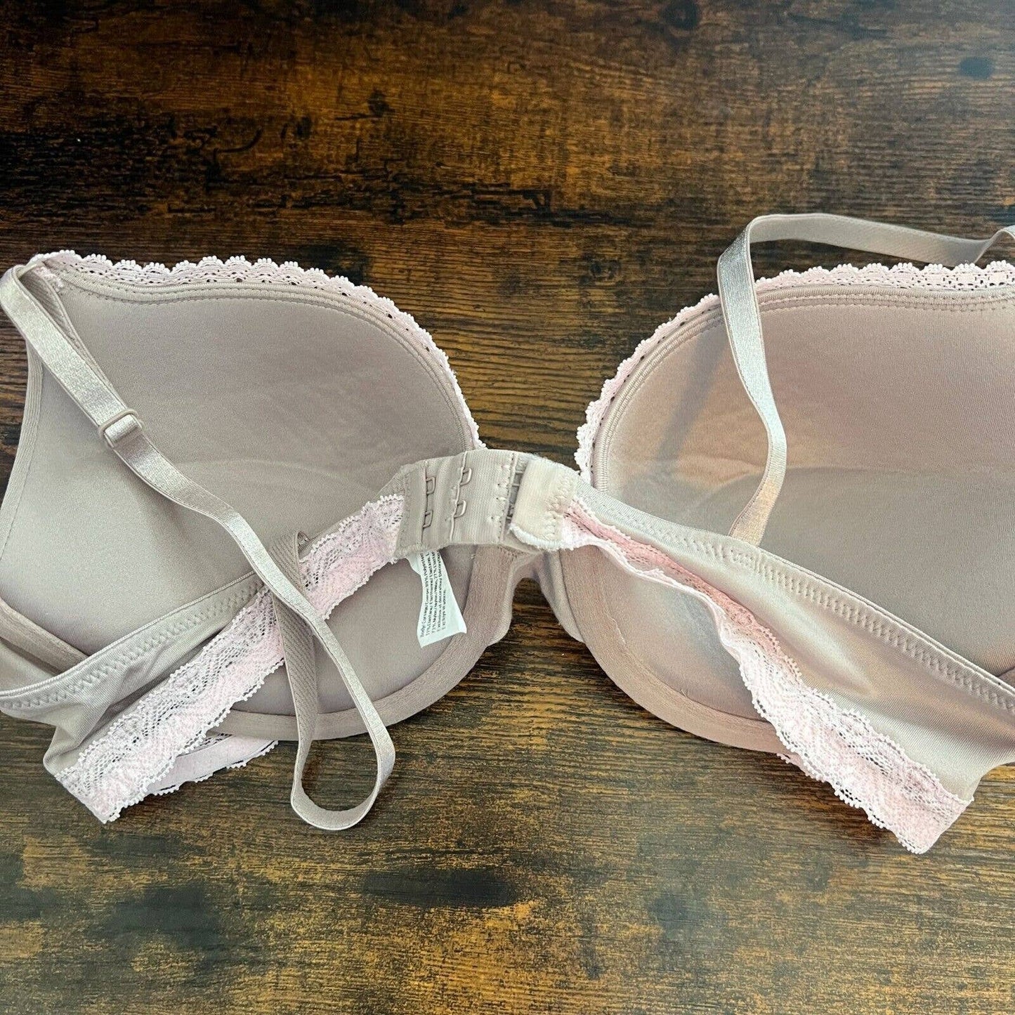 Maidenform Mujer Sz 36C Sujetador Push Up Acolchado Estilo 11439 Beige Claro