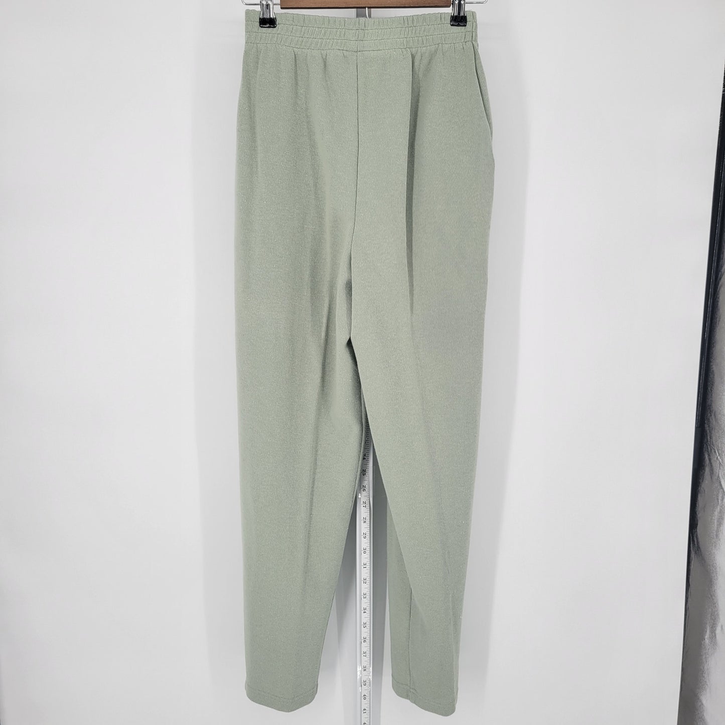 Dressbarn Womens Sz M High Waist Pull On Dress Pants Sage Green