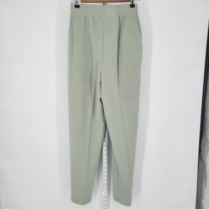 Dressbarn Womens Sz M High Waist Pull On Dress Pants Sage Green