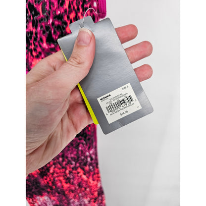 Tek Gear Womens Sz S Maxi length Athletic Dress Built in Bra Bright Pink NEW