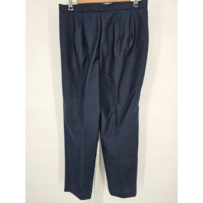 Vintage Dressbarn Womens Sz 8 Straight Leg Dress Pants Navy Blue