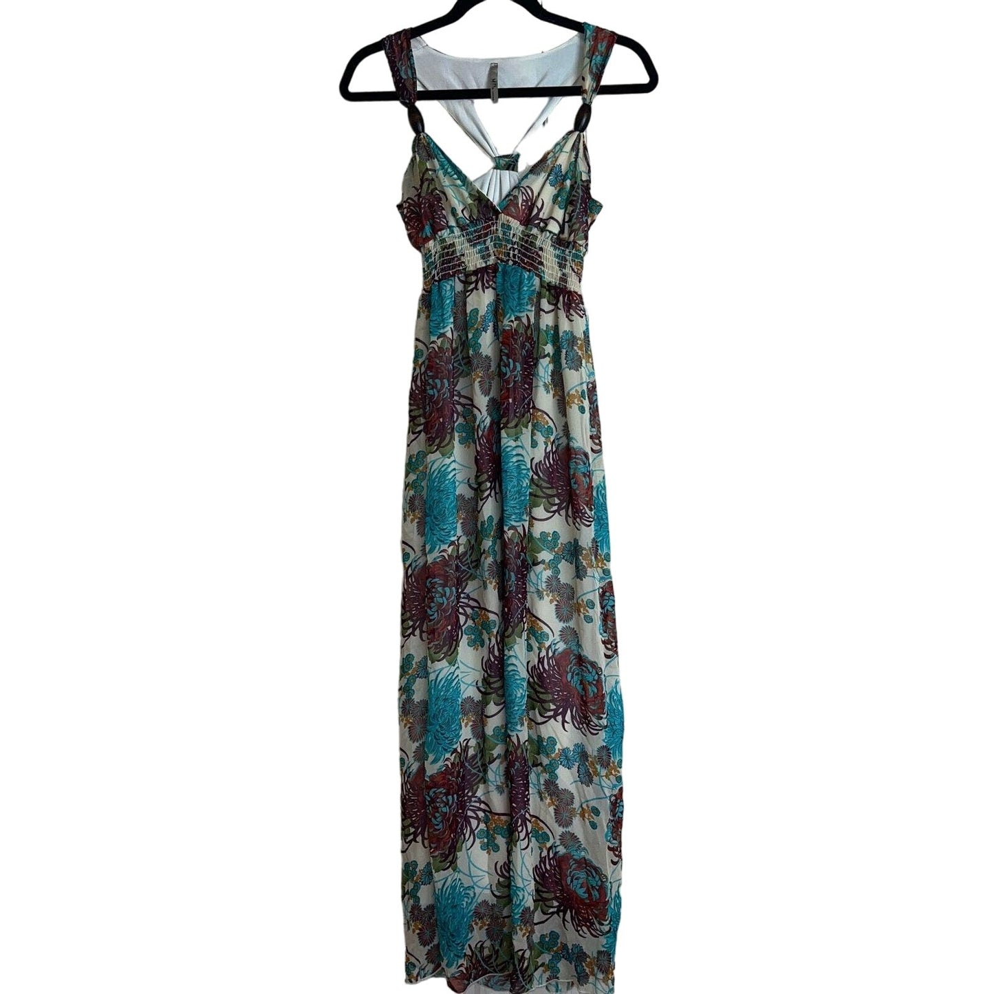 Mitto On The World Womens Sz S Maxi Dress Sleeveless Boho Floral