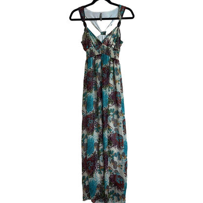 Mitto On The World Womens Sz S Maxi Dress Sleeveless Boho Floral