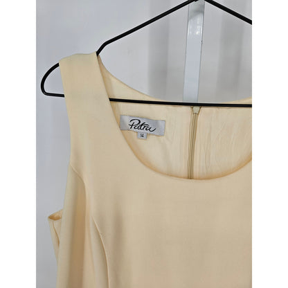 Vintage Patra Womens Sz 14 Maxi Length Sleeveless Formal Dress Light Yellow