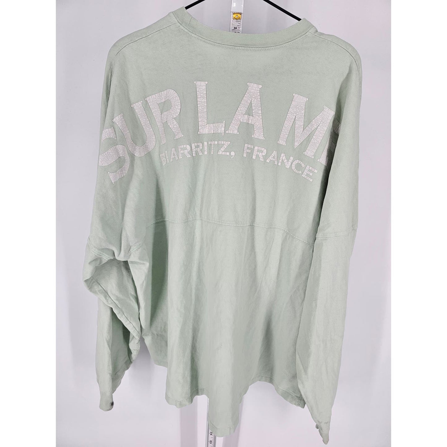 Vintage Spirit Jersey Surlamer Biarritz France Womens Sz XL Shirt Light Blue