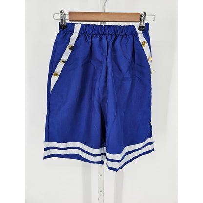 Stranger Things Womens Sz S Ice Cream Shop Costume Shorts Blue Gold