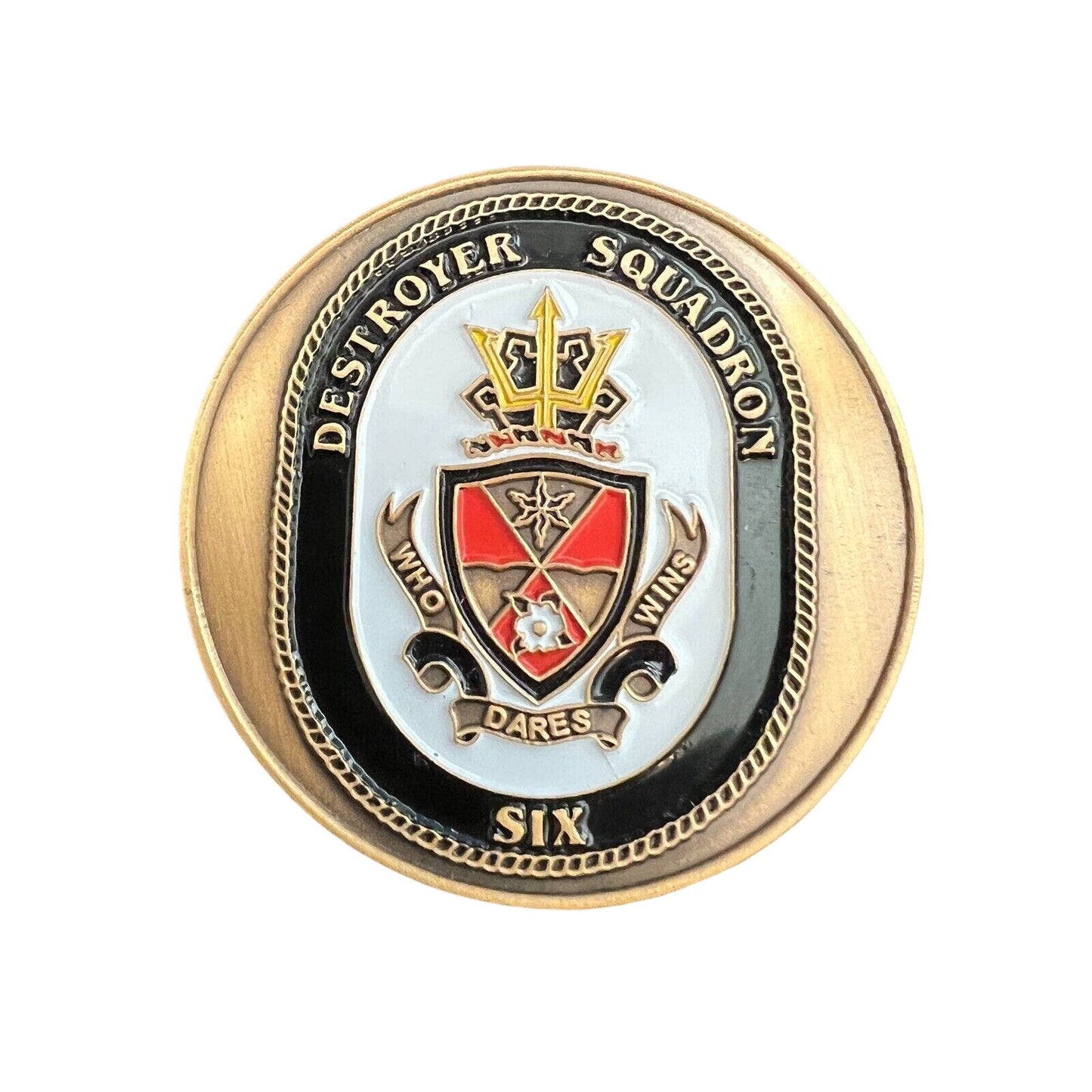 United States Navy Military Destroyer Squadron Six Metal Coin