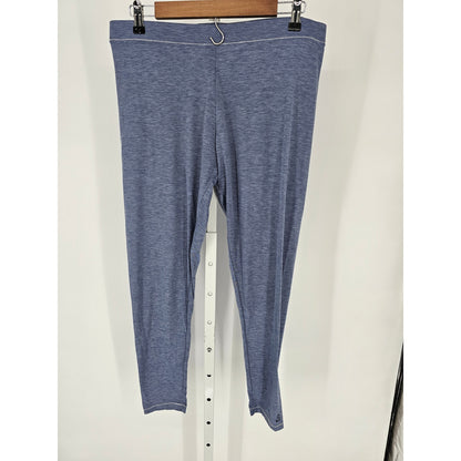 Cuddl Duds Active Layers Womens Sz L Base Layer Pants Light Blue Legging