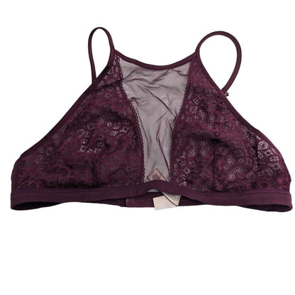 Victorias Secret Dream Angels Sz M Semi Sheer Bralette Dark Purple