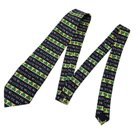 Steven Harris Mens Tie Necktie St Patricks Day Shamrock Lucky Tie